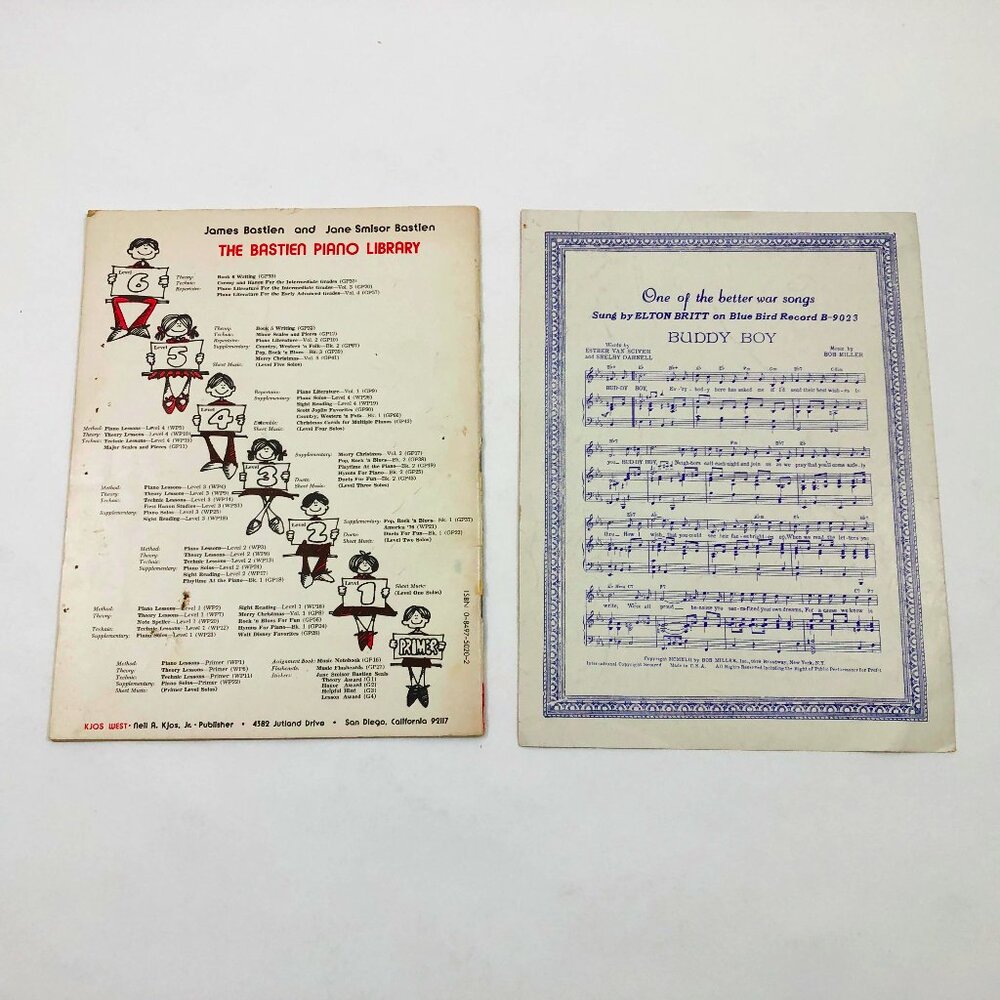 Set of 2 Music Booklet & Sheet America '76 for Piano & There's Star Spangled - Picture 2 of 7